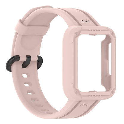 For Xiaomi Mi Watch Lite Silicone Solid Color Watch Band(Pink) - Watch Bands by buy2fix | Online Shopping UK | buy2fix