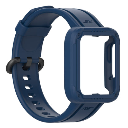 For Xiaomi Mi Watch Lite Silicone Solid Color Watch Band(Dark Blue) - Watch Bands by buy2fix | Online Shopping UK | buy2fix