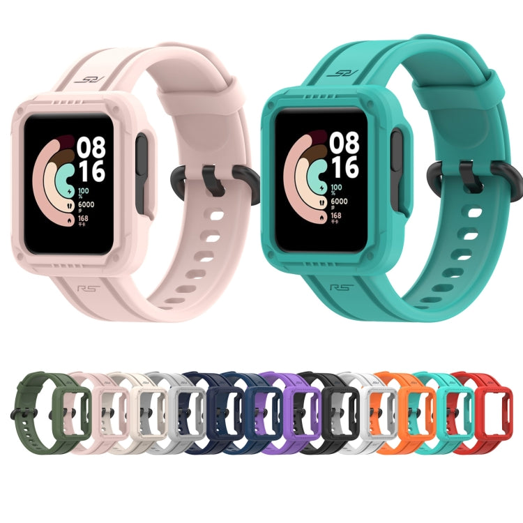 For Xiaomi Mi Watch Lite Silicone Solid Color Watch Band(Purple) - Watch Bands by buy2fix | Online Shopping UK | buy2fix