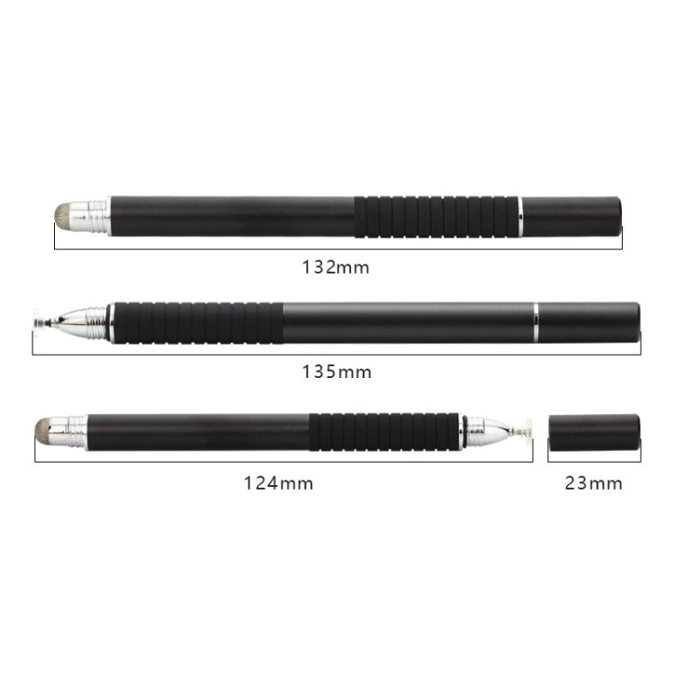 AT-31 Conductive Cloth Head + Precision Sucker Capacitive Pen Head 2-in-1 Handwriting Stylus(Black) - Stylus Pen by buy2fix | Online Shopping UK | buy2fix