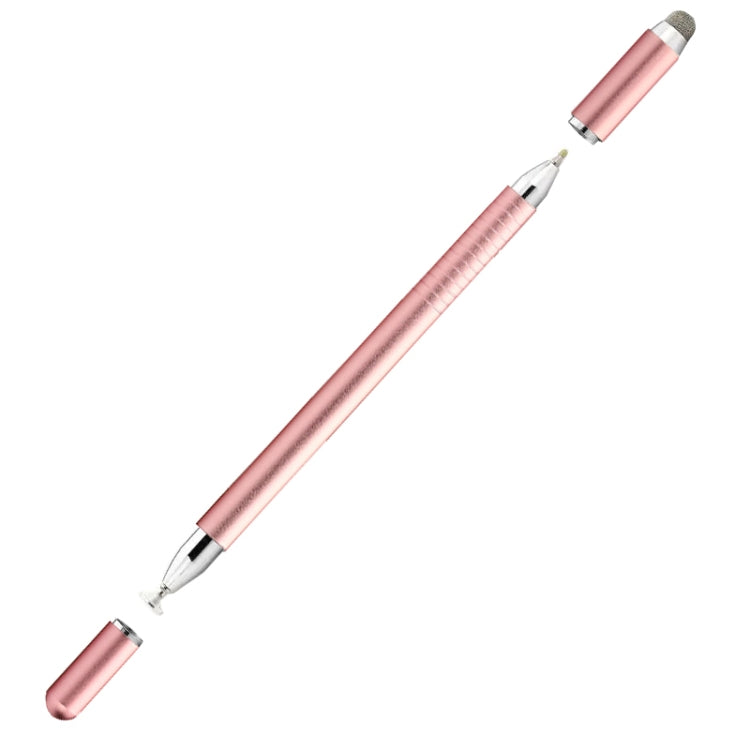 AT-32 3-in-1 Precision Sucker Capacitive Pen + Conductive Cloth Head + Handwriting Signature Pen Mobile Phone Touch Screen Pen with 2 Pen Head(Rose Gold) - Stylus Pen by buy2fix | Online Shopping UK | buy2fix