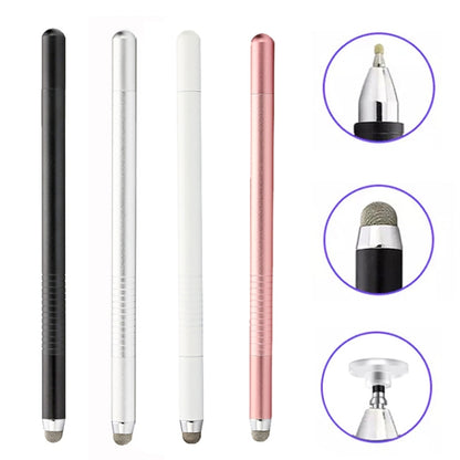 AT-32 3-in-1 Precision Sucker Capacitive Pen + Conductive Cloth Head + Handwriting Signature Pen Mobile Phone Touch Screen Pen with 2 Pen Head(Rose Gold) - Stylus Pen by buy2fix | Online Shopping UK | buy2fix