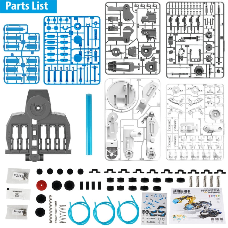 MoFun 101 Hydraulic Robot Arm 3 in 1 Science and Education Assembled Toys(Blue) - DIY Developmental Toys by MoFun | Online Shopping UK | buy2fix