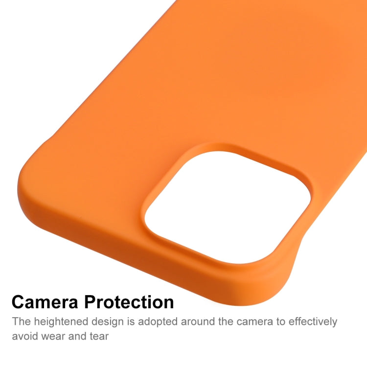 For iPhone 14 ENKAY Matte Frameless PC Phone Case(Orange) - iPhone 14 Cases by ENKAY | Online Shopping UK | buy2fix