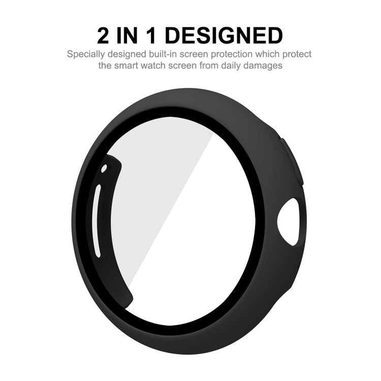 For Google Pixel Watch ENKAY Hat-Prince Full Coverage PC Frame + 9H Tempered Glass Case(Transparent) - Watch Cases by buy2fix | Online Shopping UK | buy2fix