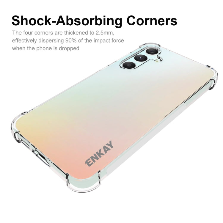 For Samsung Galaxy S23 FE 5G ENKAY Clear TPU Shockproof Anti-slip Phone Case - Galaxy S23 FE 5G Cases by ENKAY | Online Shopping UK | buy2fix