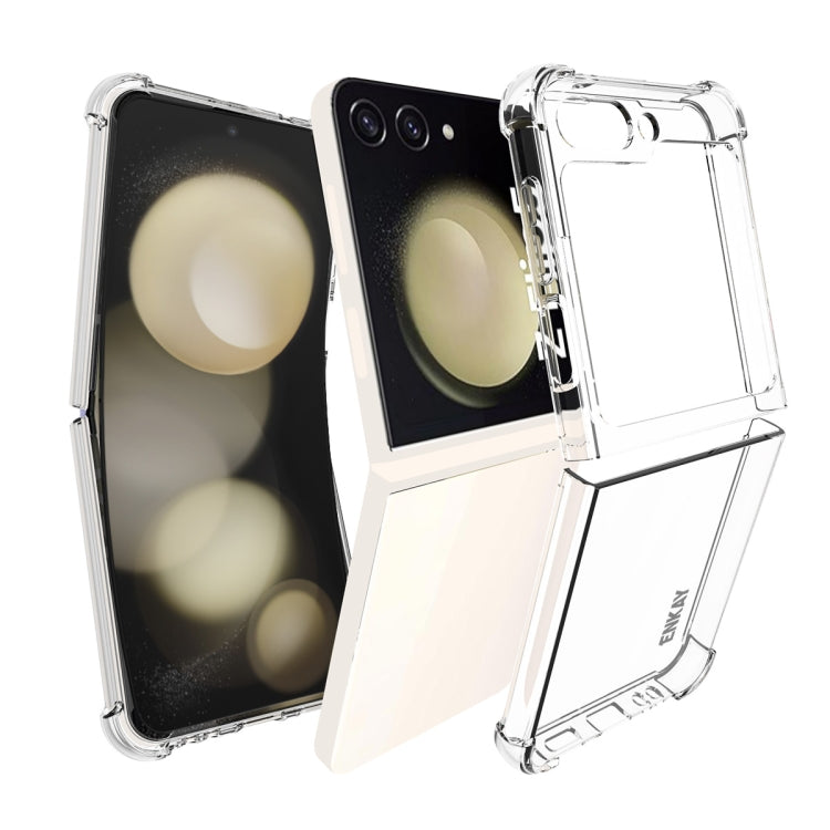 For Samsung Galaxy Z Flip5 ENKAY Clear TPU Shockproof Anti-slip Phone Case - Galaxy Z Flip5 Cases by ENKAY | Online Shopping UK | buy2fix
