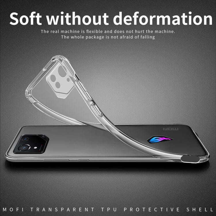 For ASUS ROG Phone 8 MOFI Ming Series Ultra-thin TPU Phone Case(Transparent) - ASUS Cases by MOFI | Online Shopping UK | buy2fix