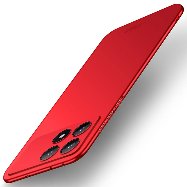 For Xiaomi Redmi K70E / Poco X6 Pro MOFI Micro-Frosted PC Ultra-thin Hard Phone Case(Red) - K70E Cases by MOFI | Online Shopping UK | buy2fix