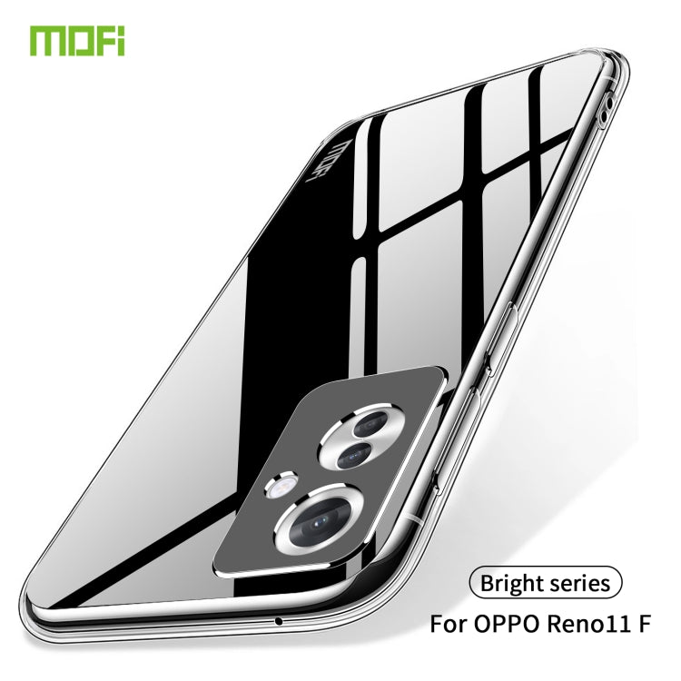 For OPPO Reno11 F MOFI Ming Series Transparent Ultra-thin TPU Phone Case(Transparent) - OPPO Cases by MOFI | Online Shopping UK | buy2fix