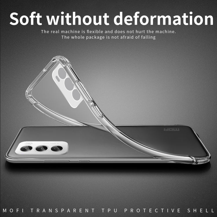 For OPPO Reno12 Pro Global MOFI Ming Series Transparent Ultra-thin TPU Phone Case(Transparent) - Reno12 Pro Cases by MOFI | Online Shopping UK | buy2fix