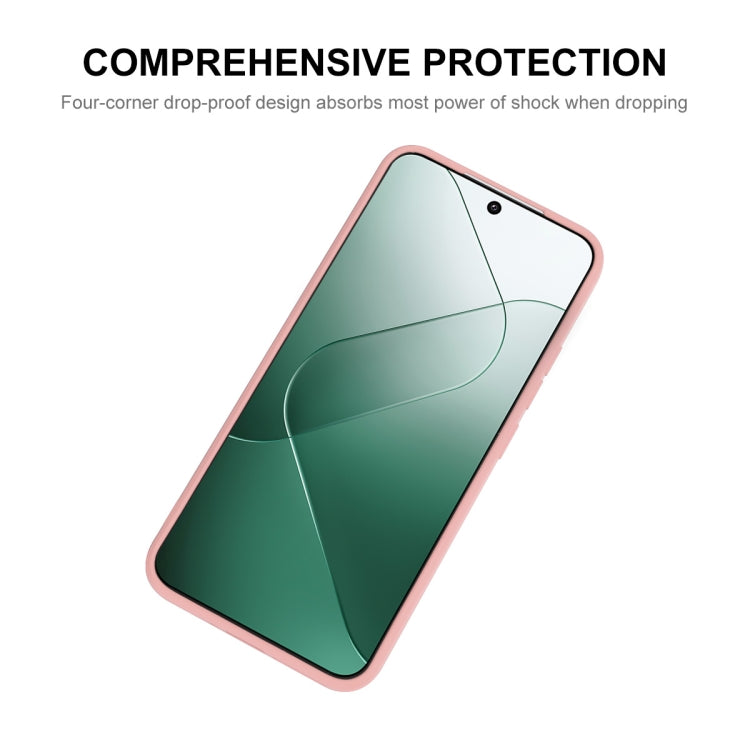 For Xiaomi 14 Pro ENKAY Hat-Prince Liquid Silicone Shockproof Soft Phone Case(Light Green) - 14 Pro Cases by ENKAY | Online Shopping UK | buy2fix