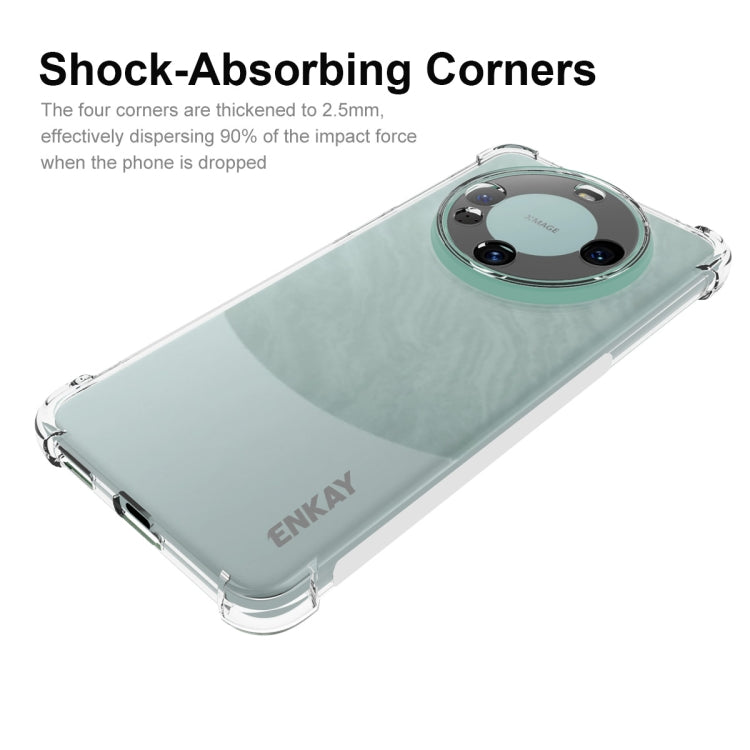 For Huawei Mate 60 ENKAY Hat-Prince Transparent TPU Shockproof Phone Case - Huawei Cases by ENKAY | Online Shopping UK | buy2fix