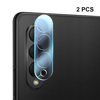 For Smasung Galaxy Fold5 2pcs ENKAY Hat-Prince 9H Rear Camera Lens Tempered Glass Film(Transparent) - Galaxy Tempered Glass by ENKAY | Online Shopping UK | buy2fix