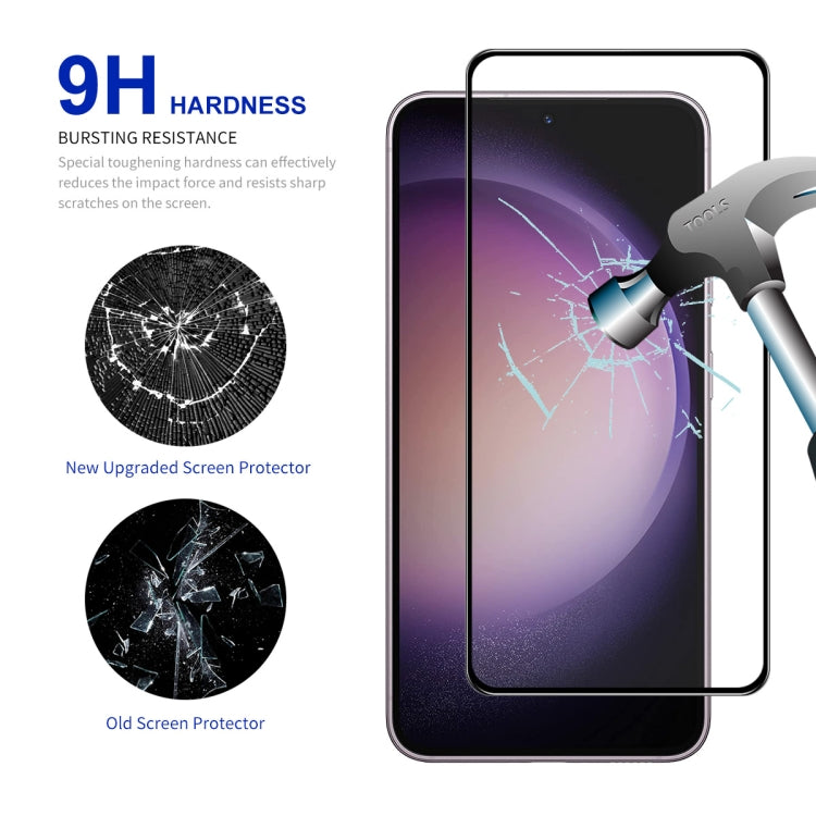 For Samsung Galaxy S24 FE 5G ENKAY Hat-Prince Full Glue High Aluminum-silicon Tempered Glass Film - Galaxy S24 FE 5G Tempered Glass by ENKAY | Online Shopping UK | buy2fix