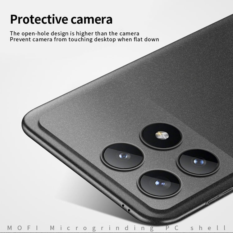 For Xiaomi Redmi K70 / K70 Pro MOFI Fandun Series Frosted PC Ultra-thin All-inclusive Phone Case(Gray) - Xiaomi Cases by MOFI | Online Shopping UK | buy2fix