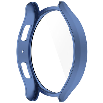 For Samsung Galaxy Watch6 44mm PC + Tempered Film Integrated Watch Protective Case(Midnight Blue) - Watch Cases by buy2fix | Online Shopping UK | buy2fix