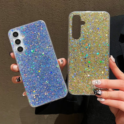 For Samsung Galaxy S25 Ultra 5G Glitter Sequins Epoxy TPU Phone Case(Gold) - Galaxy S25 Ultra 5G Cases by buy2fix | Online Shopping UK | buy2fix