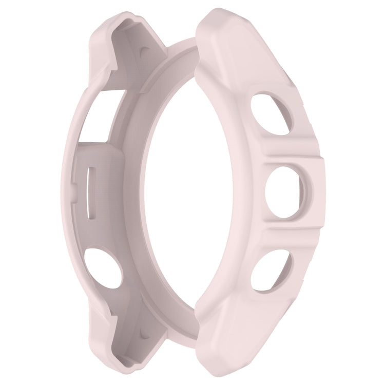 For Garmin Epix Pro / Epix Pro Gen 2 47mm / Fenix 7 / 7 Pro Armored TPU Half Wrapped Watch Protective Case(Pink) - Watch Cases by buy2fix | Online Shopping UK | buy2fix