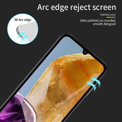 For Samsung Galaxy M15／F15 PINWUYO 9H 3D Full Screen Explosion-proof Tempered Glass Film(Black) - Galaxy Tempered Glass by PINWUYO | Online Shopping UK | buy2fix