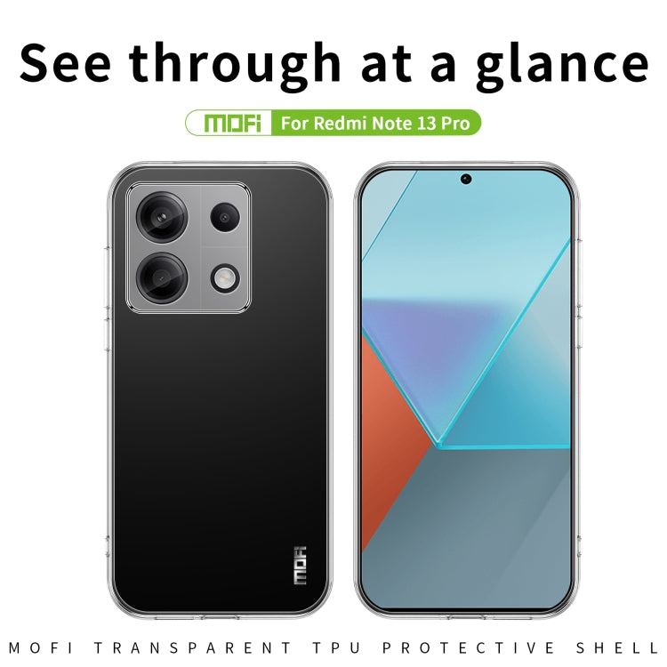 For Xiaomi Redmi Note 13 Pro MOFI Ming Series Ultra-thin TPU Phone Case(Transparent) - Note 13 Pro Cases by MOFI | Online Shopping UK | buy2fix