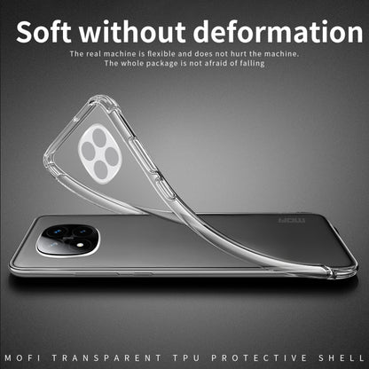 For Xiaomi Redmi Note 14 Pro 5G MOFI Ming Series Ultra-thin TPU Phone Case(Transparent) - Note 14 Pro Cases by MOFI | Online Shopping UK | buy2fix