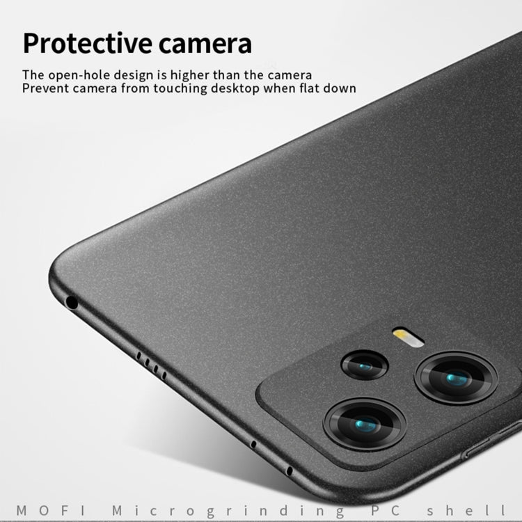 For Xiaomi Redmi Note 12 Pro+ Global MOFI Fandun Series Frosted PC Ultra-thin All-inclusive Phone Case(Black) - Xiaomi Cases by MOFI | Online Shopping UK | buy2fix