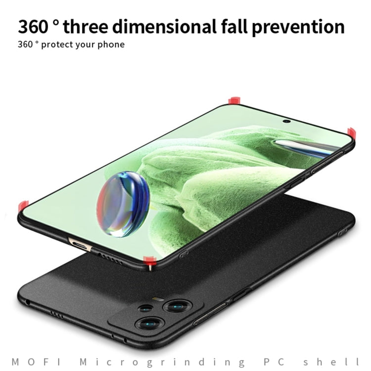 For Xiaomi Redmi Note 12 Pro+ Global MOFI Fandun Series Frosted PC Ultra-thin All-inclusive Phone Case(Green) - Xiaomi Cases by MOFI | Online Shopping UK | buy2fix