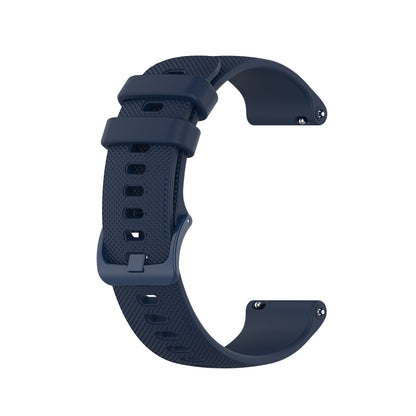 For Samsung Galaxy watch 5 Golf Edition 20mm Checkered Silicone Watch Band(Navy Blue) - Watch Bands by buy2fix | Online Shopping UK | buy2fix