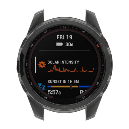 For Garmin Fenix 7X Pro Half-Package TPU Watch Protective Case(Transparent) - Watch Cases by buy2fix | Online Shopping UK | buy2fix