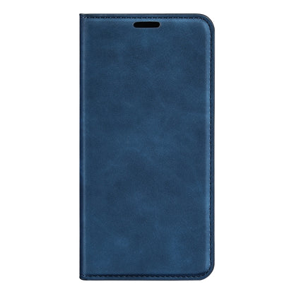 For Motorola Moto G Power 5G 2024 Retro-skin Magnetic Suction Leather Phone Case(Dark Blue) - Motorola Cases by buy2fix | Online Shopping UK | buy2fix