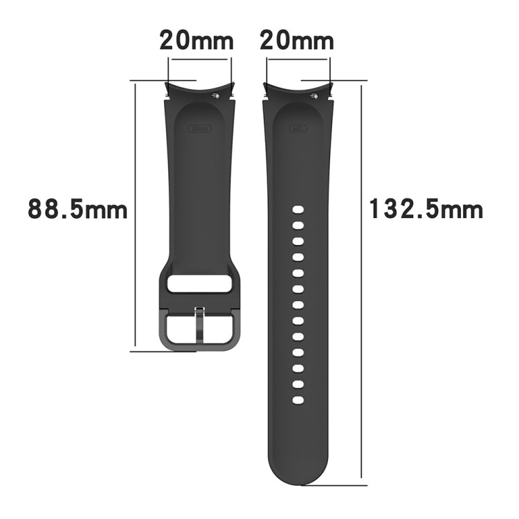 For Samsung Galaxy Watch6 44mm JUNSUNMAY Silicone Adjustable Strap + Full Coverage PMMA Screen Protector Kit(Cyan) - Watch Bands by JUNSUNMAY | Online Shopping UK | buy2fix