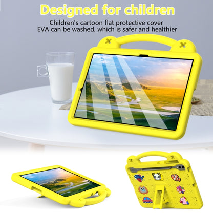 For Samsung Galaxy Tab S9+ 12.4 X810 Handle Kickstand Children EVA Shockproof Tablet Case(Yellow) - Galaxy Tab S9+ Cases by buy2fix | Online Shopping UK | buy2fix