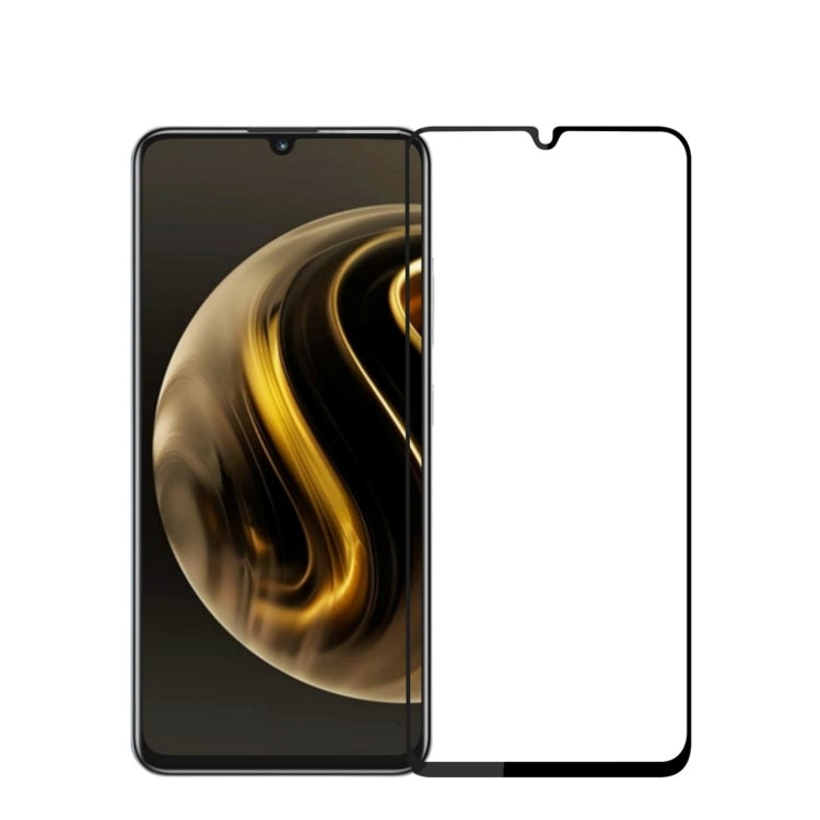 For Huawei nova Y72 PINWUYO 9H 2.5D Full Screen Tempered Glass Film(Black) - Huawei Tempered Glass by PINWUYO | Online Shopping UK | buy2fix