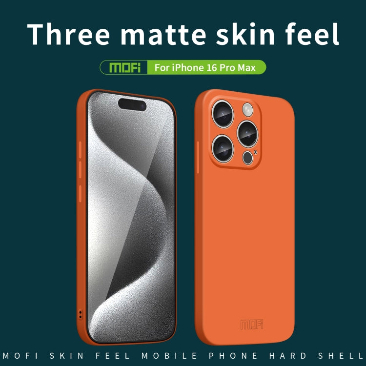 For iPhone 16 Pro Max MOFI Qin Series Skin Feel All-inclusive PC Phone Case(Gray) - iPhone 16 Pro Max Cases by MOFI | Online Shopping UK | buy2fix