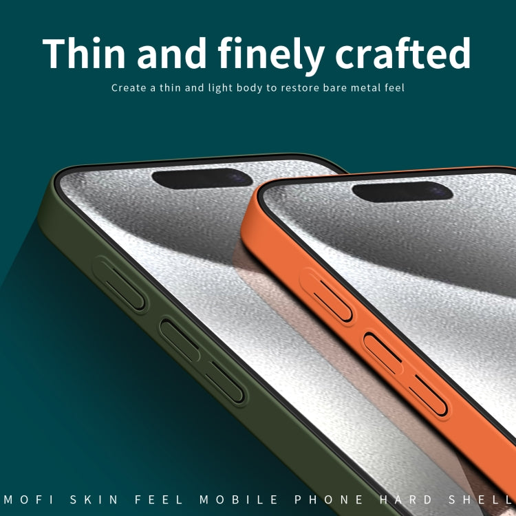 For iPhone 16 Pro Max MOFI Qin Series Skin Feel All-inclusive PC Phone Case(Orange) - iPhone 16 Pro Max Cases by MOFI | Online Shopping UK | buy2fix