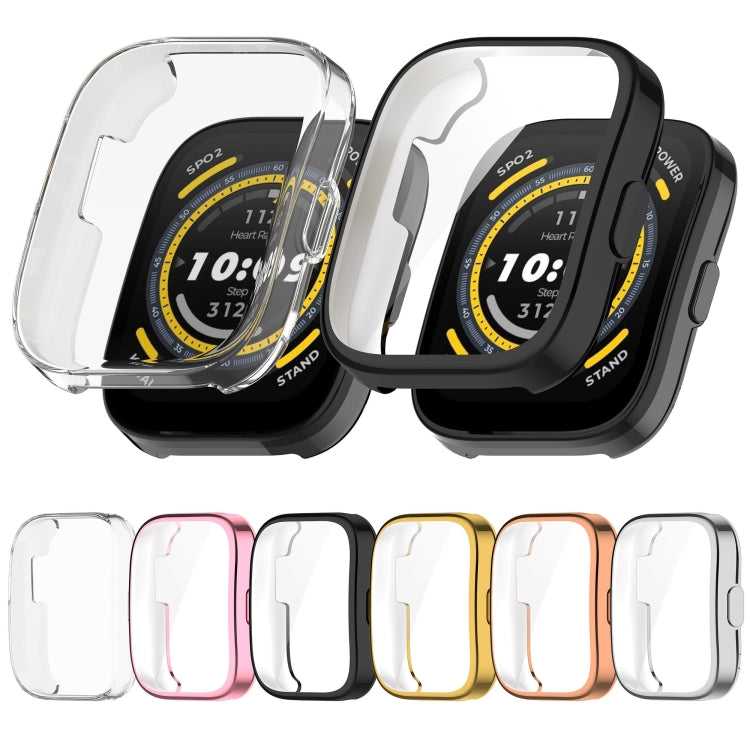 For Amazfit Bip 5 All-Inclusive TPU Protective Case(Black) - Watch Cases by buy2fix | Online Shopping UK | buy2fix