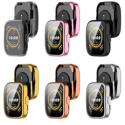 For Amazfit Bip 5 All-Inclusive TPU Protective Case(Black) - Watch Cases by buy2fix | Online Shopping UK | buy2fix