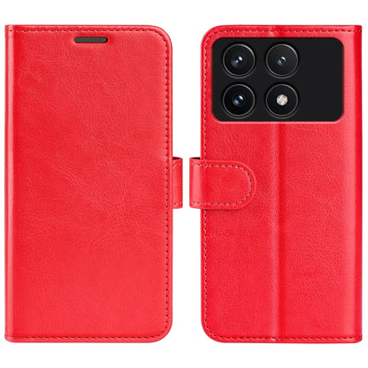 For Xiaomi Redmi K70 R64 Texture Horizontal Flip Leather Phone Case(Red) - K70 Cases by buy2fix | Online Shopping UK | buy2fix