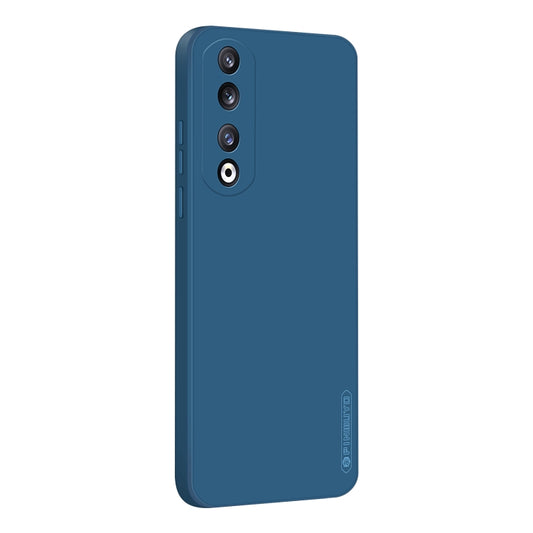 For Honor 90 Pro PINWUYO Sense Series Liquid Silicone TPU Phone Case(Blue) - Honor Cases by PINWUYO | Online Shopping UK | buy2fix