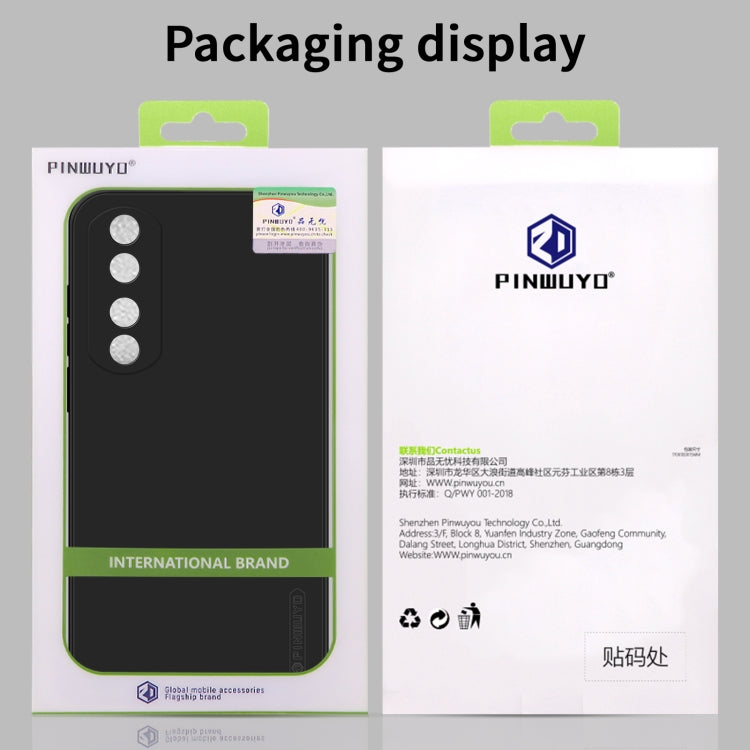 For Honor X50i / 90 Lite PINWUYO Sense Series Liquid Silicone TPU Phone Case(Green) - Honor Cases by PINWUYO | Online Shopping UK | buy2fix