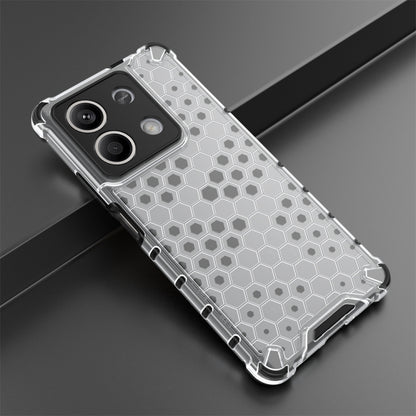 For Redmi Note 13 Shockproof Honeycomb Phone Case(White) - Note 13 Cases by buy2fix | Online Shopping UK | buy2fix
