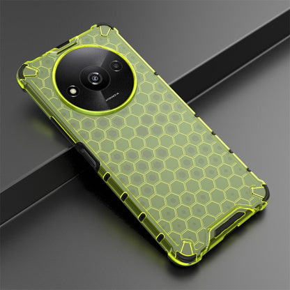 For Xiaomi Redmi A3 Shockproof Honeycomb Phone Case(Green) - Xiaomi Cases by buy2fix | Online Shopping UK | buy2fix