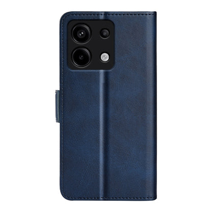 For Xiaomi Redmi Note 13 Pro 5G Dual-side Magnetic Buckle Horizontal Flip Leather Phone Case(Dark Blue) - Note 13 Pro Cases by buy2fix | Online Shopping UK | buy2fix