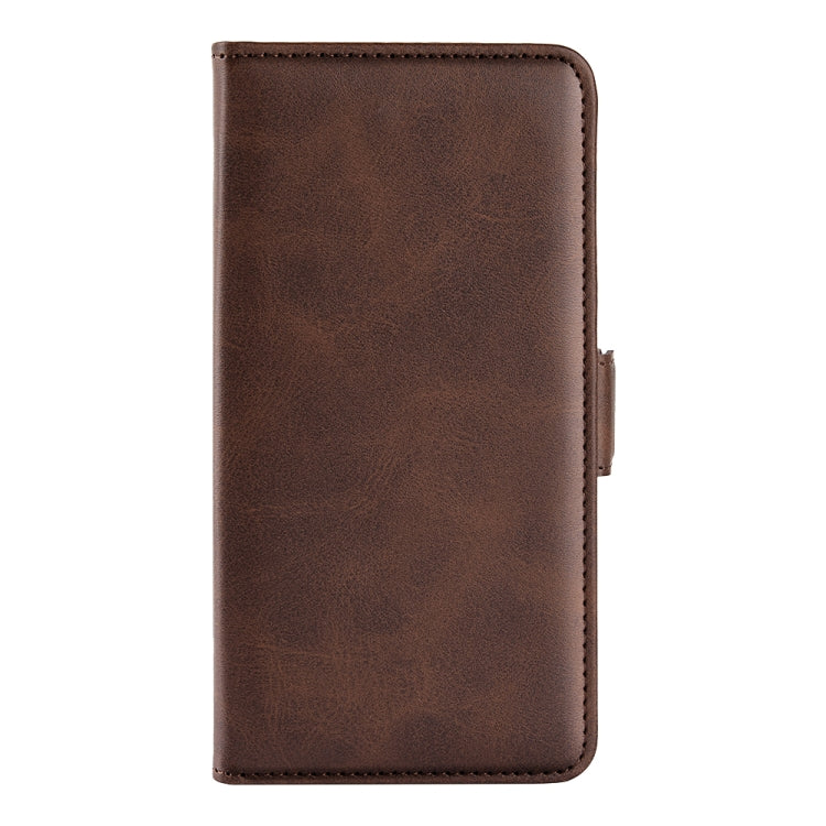 For Xiaomi 14 Dual-side Magnetic Buckle Horizontal Flip Leather Phone Case(Brown) - 14 Cases by buy2fix | Online Shopping UK | buy2fix