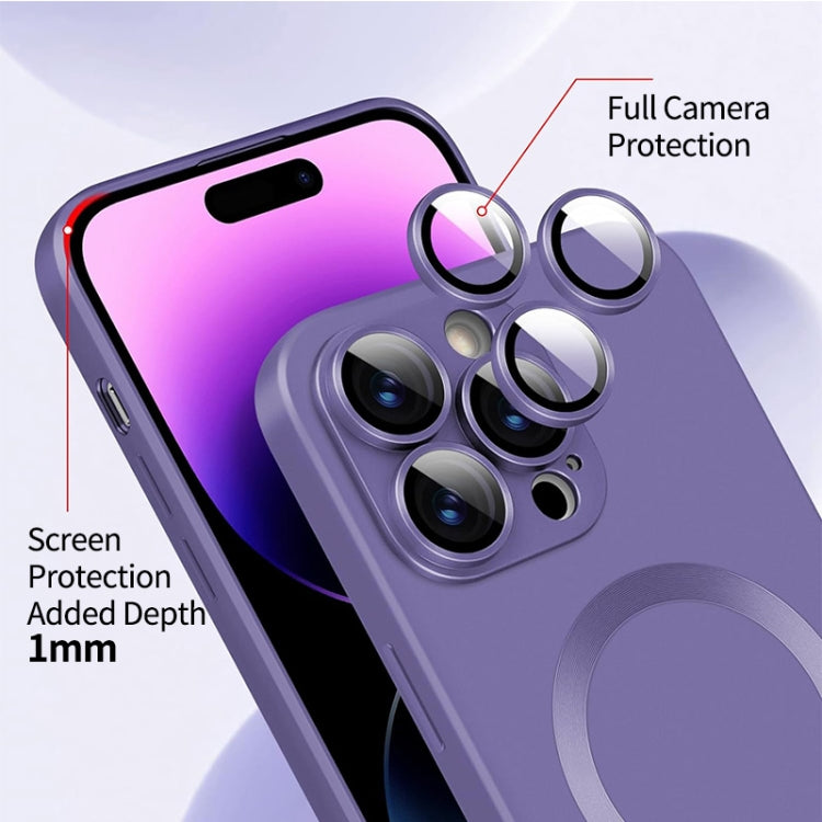 For iPhone 16 Pro Max ENKAY MagSafe Matte TPU Phone Case with Lens Film(Dark Blue) - iPhone 16 Pro Max Cases by ENKAY | Online Shopping UK | buy2fix