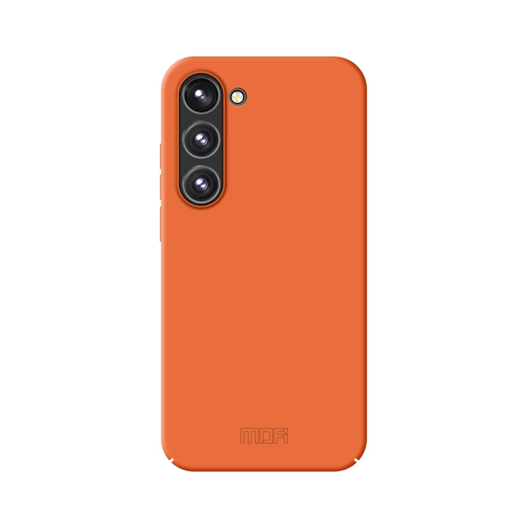 For Samsung Galaxy S23 5G MOFI Qin Series Skin Feel All-inclusive PC Phone Case(Orange) - Galaxy S23 5G Cases by MOFI | Online Shopping UK | buy2fix