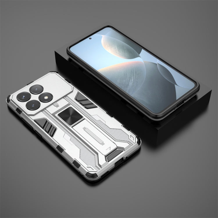 For Redmi K70 Pro Supersonic Armor PC Hybrid TPU Phone Case(Silver) - K70 Pro Cases by buy2fix | Online Shopping UK | buy2fix