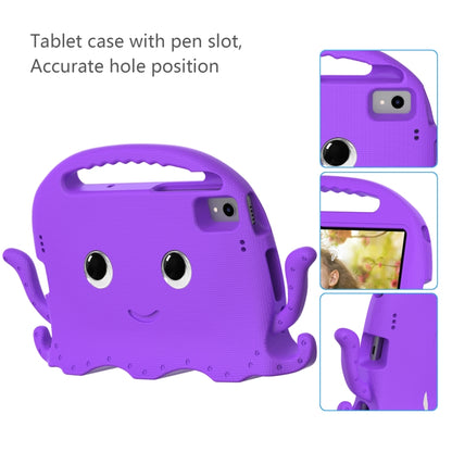 For Samsung Galaxy Tab S6 Lite 2024 Octopus Style EVA Hybrid PC Shockproof Tablet Case with Strap(Purple) - Other Galaxy Tab PC by buy2fix | Online Shopping UK | buy2fix