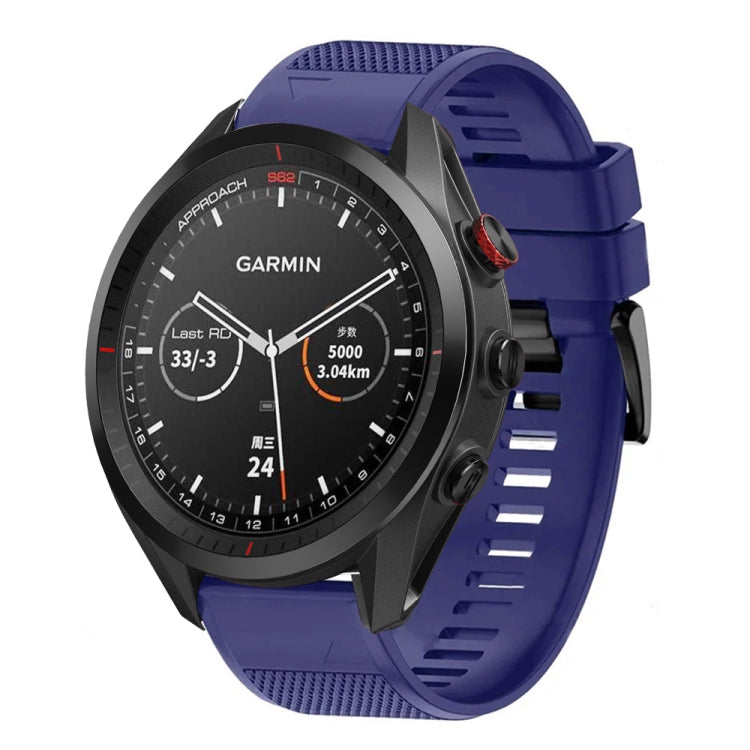 For Garmin Approach S62 22mm Quick Release Silicone Watch Band(Midnight Blue) - Watch Bands by buy2fix | Online Shopping UK | buy2fix